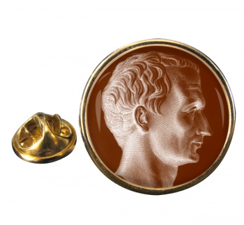 Julius Caesar Round Pin Badge