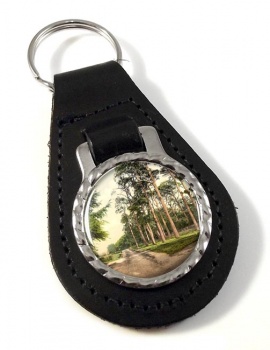 A Camberley Road Surrey Leather Key Fob