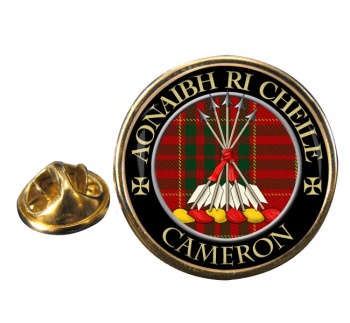 Cameron Scottish Clan Round Pin Badge