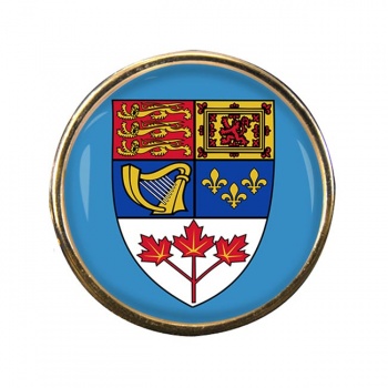 Canada Coat of Arms Round Pin Badge