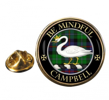 Campbell of Cawdor Scottish Clan Round Pin Badge