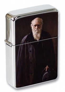 Charles Darwin Flip Top Lighter