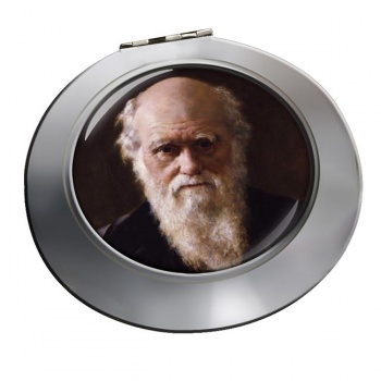 Charles Darwin Chrome Mirror