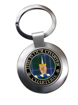 Charteris Scottish Clan Chrome Key Ring