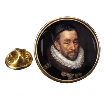 Holy Roman Emperor Charles V Round Pin Badge