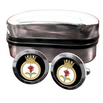 Commando Helicopter Force Royal Marines Round Cufflinks