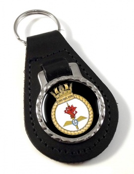 Commando Helicopter Force Royal Marines Leather Key Fob