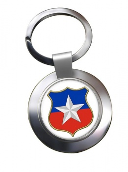 Chile Metal Key Ring