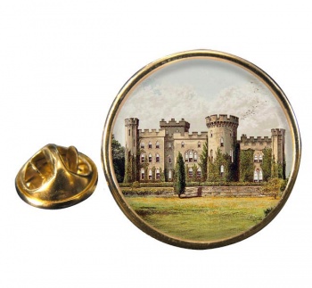 Cholmondeley Castle Cheshire Round Pin Badge