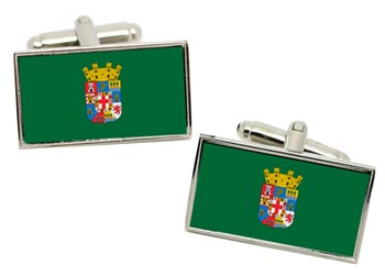 Almera (Spain) Flag Cufflinks in Chrome Box