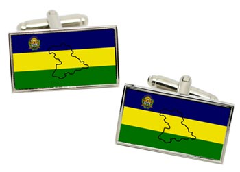 Anzotegui (Venezuela) Flag Cufflinks in Chrome Box