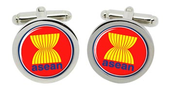 Association-of-Southeast-Asian-Nations-ASEAN Cufflinks in Chrome Box