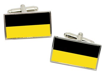 Baden-Wrttemberg (Germany) Flag Cufflinks in Chrome Box