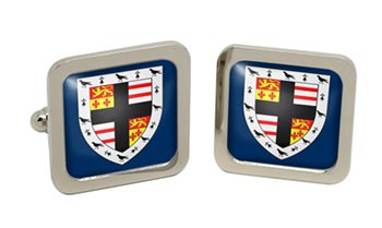 Pembrokeshire (Wales) Square Cufflinks in Chrome Box