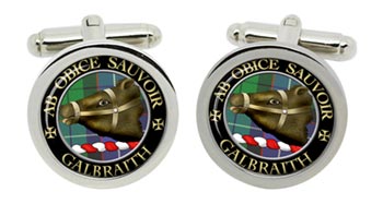 Galbraith Scottish Clan Cufflinks in Chrome Box