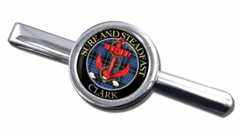 Clark anchor Scottish Clan Round Tie Clip