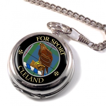 Cleland Scottish Clan Pocket Watch