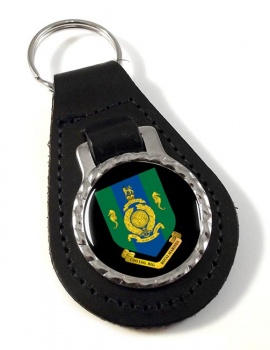 Commando Logistic Regiment Royal Marines Leather Key Fob