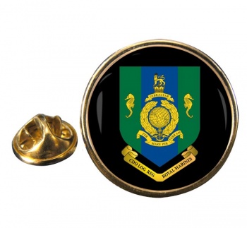 Commando Logistic Regiment Royal Marines Round Pin Badge