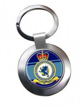 RAF Station Colerne Chrome Key Ring