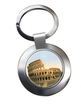 Coliseum Rome Chrome Key Ring