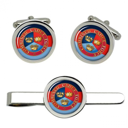 Combined Cadet Force (CCF) Cufflinks and Tie Clip Set