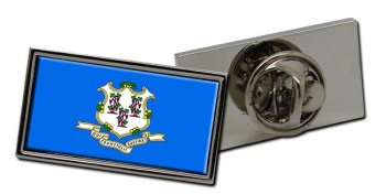 Connecticut Flag Pin Badge