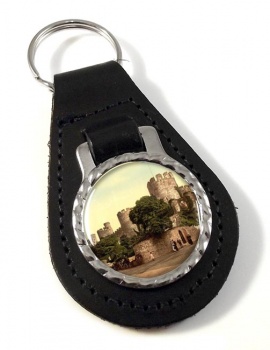 Conway Castle Leather Key Fob