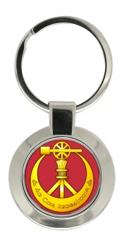 Corps of Engineers (Ireland) Chrome Key Ring