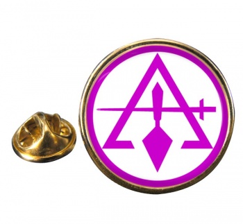 Council of Royal & Select Masters of Cryptic Masons (York Rite) Round Pin Badge