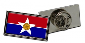 Dallas TX Flag Pin Badge