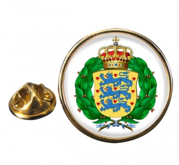 Royal Danish Army (Kongelige Danske Hren) Round Pin Badge
