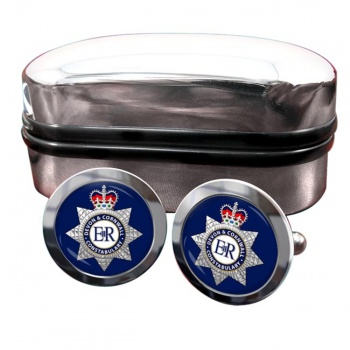 Devon & Cornwall Constabulary Round Cufflinks