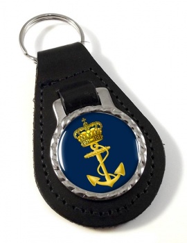 Royal Danish Navy (Kongelige Danske Svrnet) Leather Key Fob