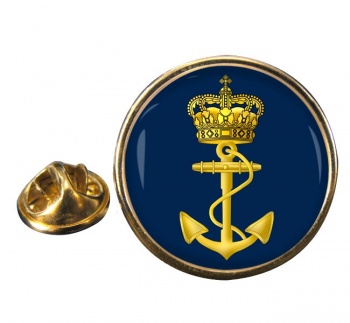 Royal Danish Navy (Kongelige Danske Svrnet) Round Pin Badge