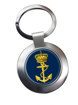 Royal Danish Navy (Kongelige Danske Svrnet) Chrome Key Ring