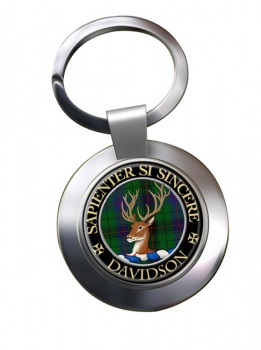 Davidson Scottish Clan Chrome Key Ring