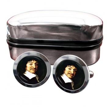 René Descartes Round Cufflinks