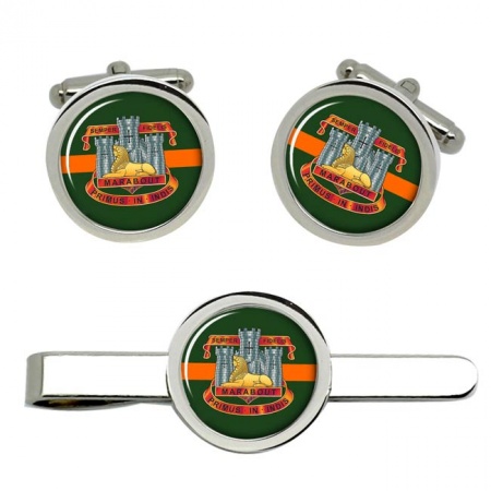 Devonshire and Dorset Light Infantry, British Army Cufflinks and Tie Clip Set