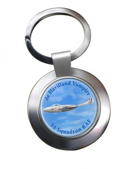 de Havilland Vampire Chrome Key Ring