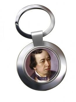 Benjamin Disraeli Chrome Key Ring