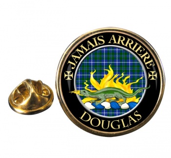 Douglas Scottish Clan Round Pin Badge