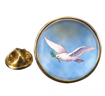 Dove of the Ark Round Pin Badge