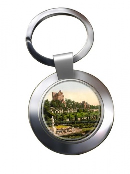 Drummond Castle Crieff Perthshire Chrome Key Ring
