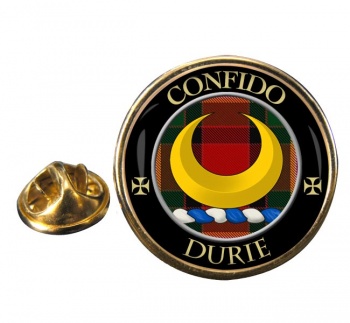 Durie Scottish Clan Round Pin Badge
