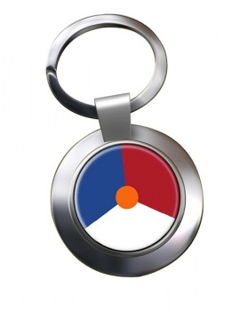 Royal Netherlands Air Force Roundel (Koninklijke Luchtmacht) Chrome Key Ring
