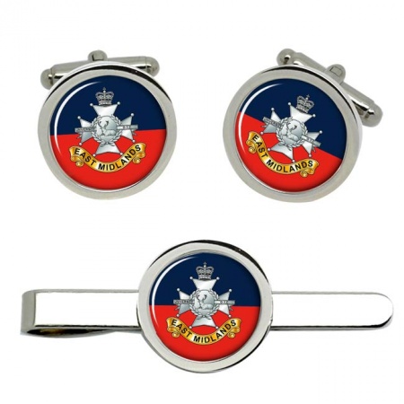 East Midlands University Officers' Training Corps UOTC, British Army Cufflinks and Tie Clip Set