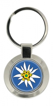 Edelweiss Chrome Key Ring