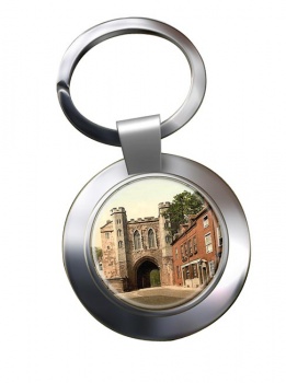 Edgar Tower Worcester Chrome Key Ring