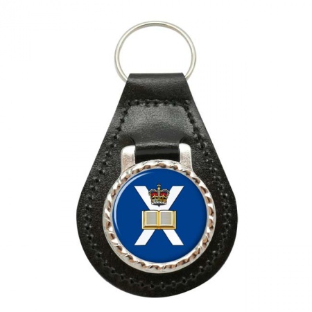 Edinburgh University Officers' Training Corps UOTC, British Army ER Leather Key Fob